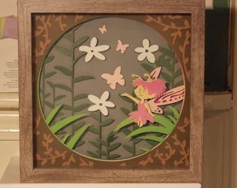 Fairy in garden - 3D picture