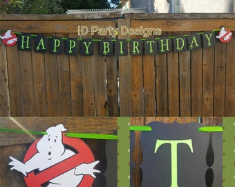 GHOSTBUSTERS BIRTHDAY BANNER GHoST BUSTeRS BaNNER GHOSTBUSTErS BANnER GHOSTBUSTeR PARtY GHOSTBUsTER DeCOR