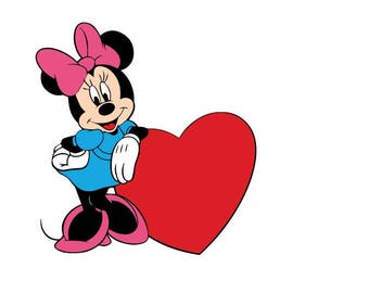 Minnie heart svg | Etsy