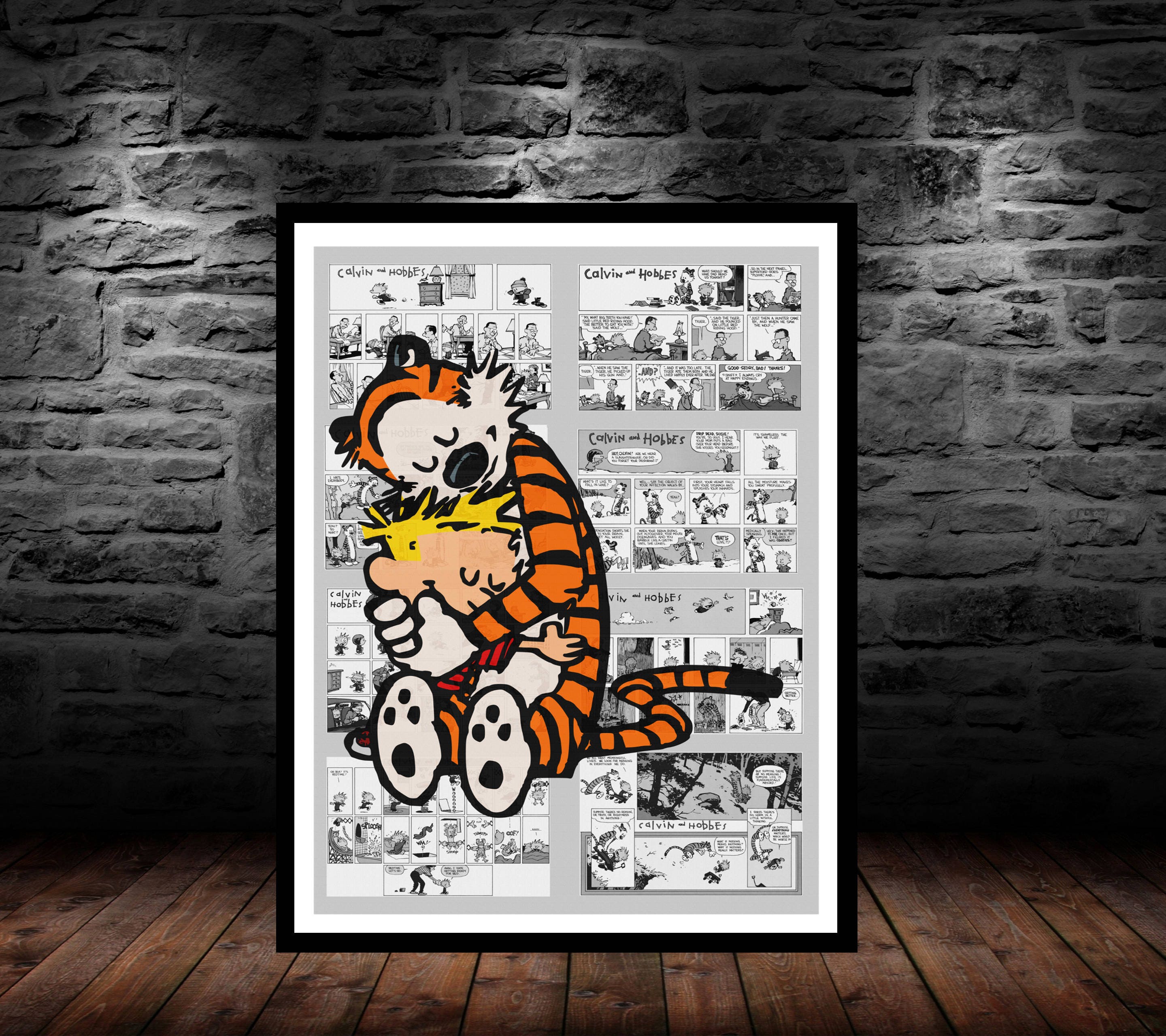 calvin and hobbes calvin hobbes hobbes poster print