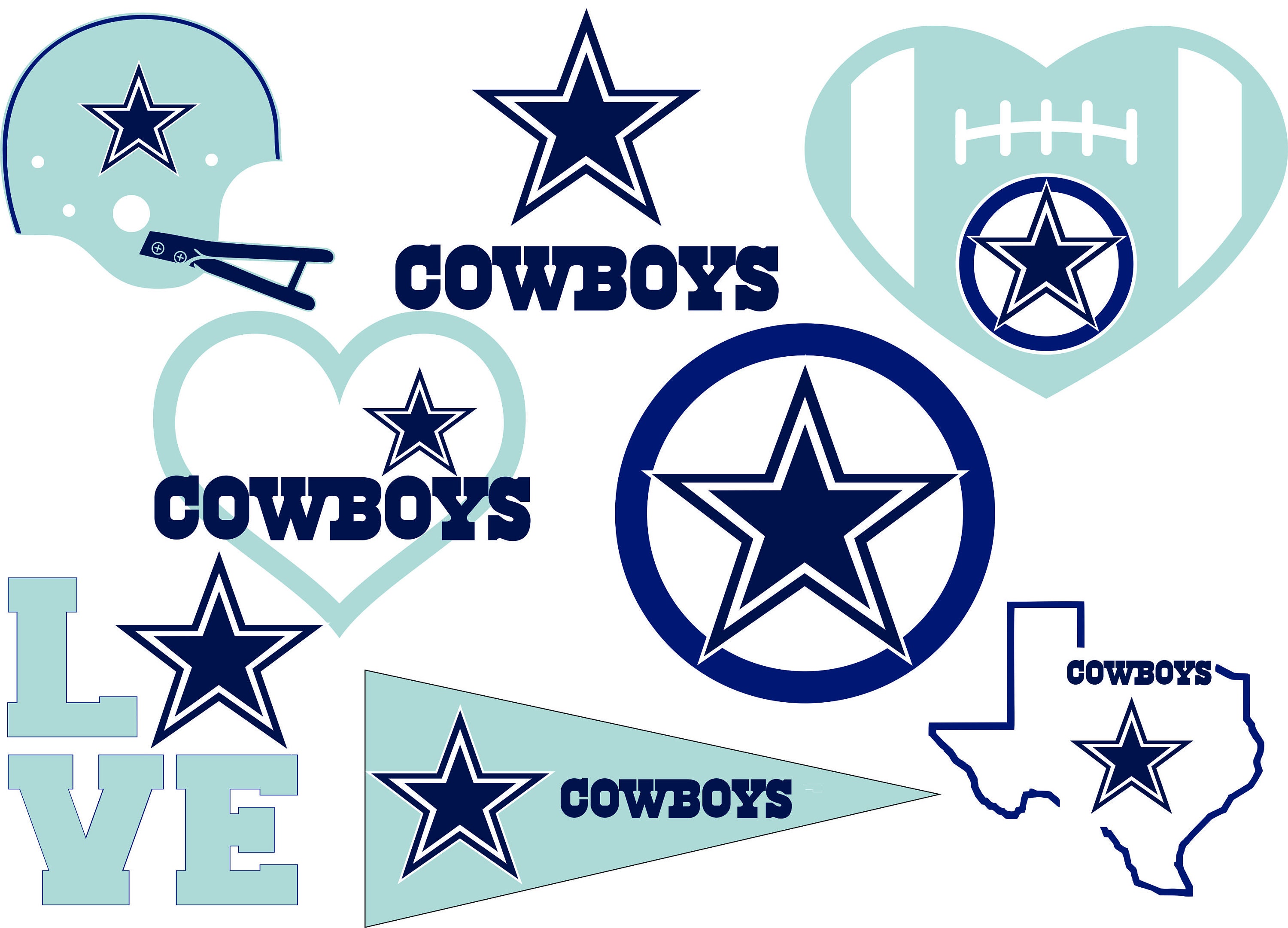 Download Dallas Cowboys SVG DXF Logo Silhouette Studio Cameo Cricut