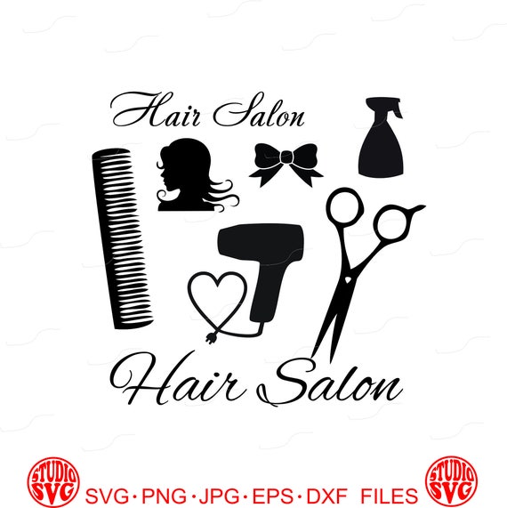 Download Digital Cut File Hair Salon Hair Hairdresser Vinyl