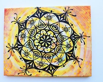Mandala painting | Etsy