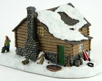 Woodsman's Rest Cabin Rockwell's Hometown America 1993 Village House Building 21202