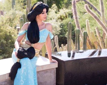 Princess Jasmine Costume Wig Budget Version - A True Enchantment Original