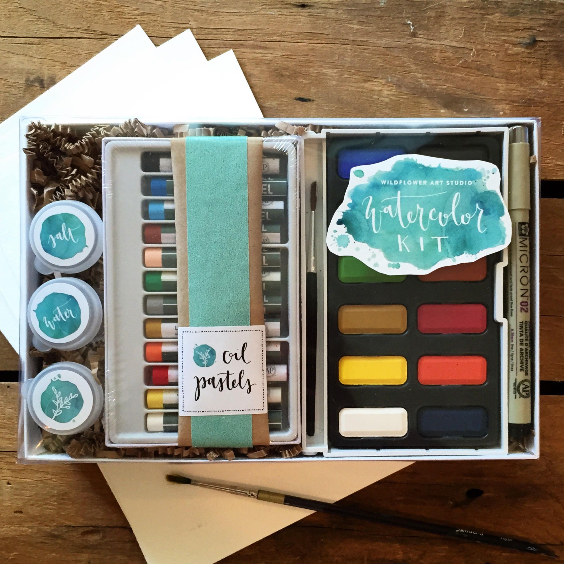 DIY Watercolor Kit for Beginners Includes Project Guides and
