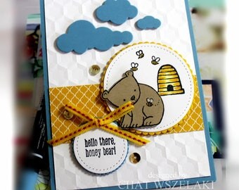 Hello Card- Stampin' Up Hello There Honey Bear