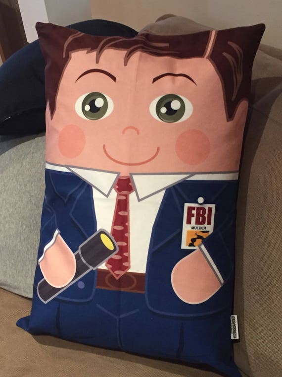 Mulder FBI  'Hero Hugger' PILLOWCASE Custom Design X-files