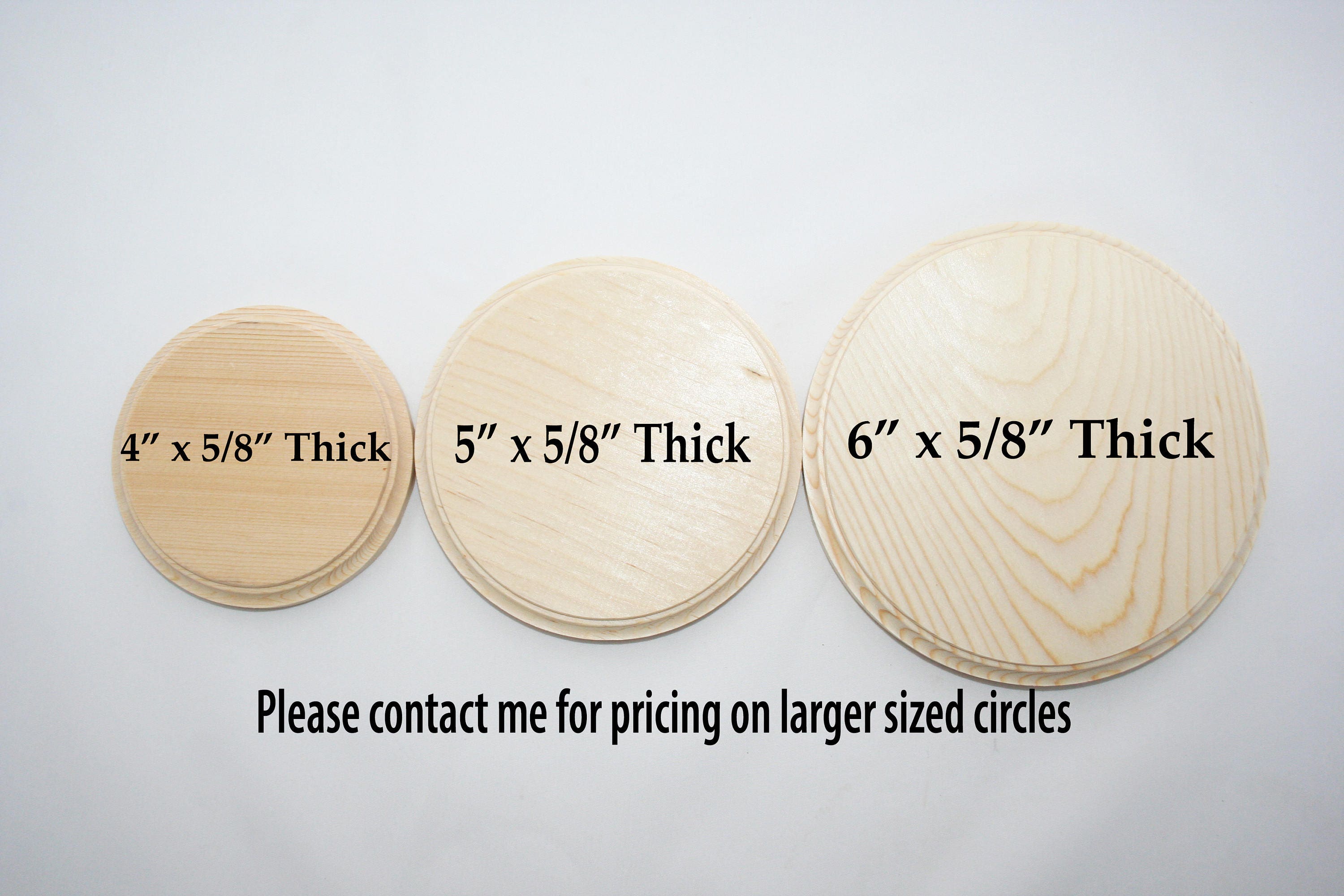 Wood Circle Plaques Wooden Circles Blank Circles Unfinished