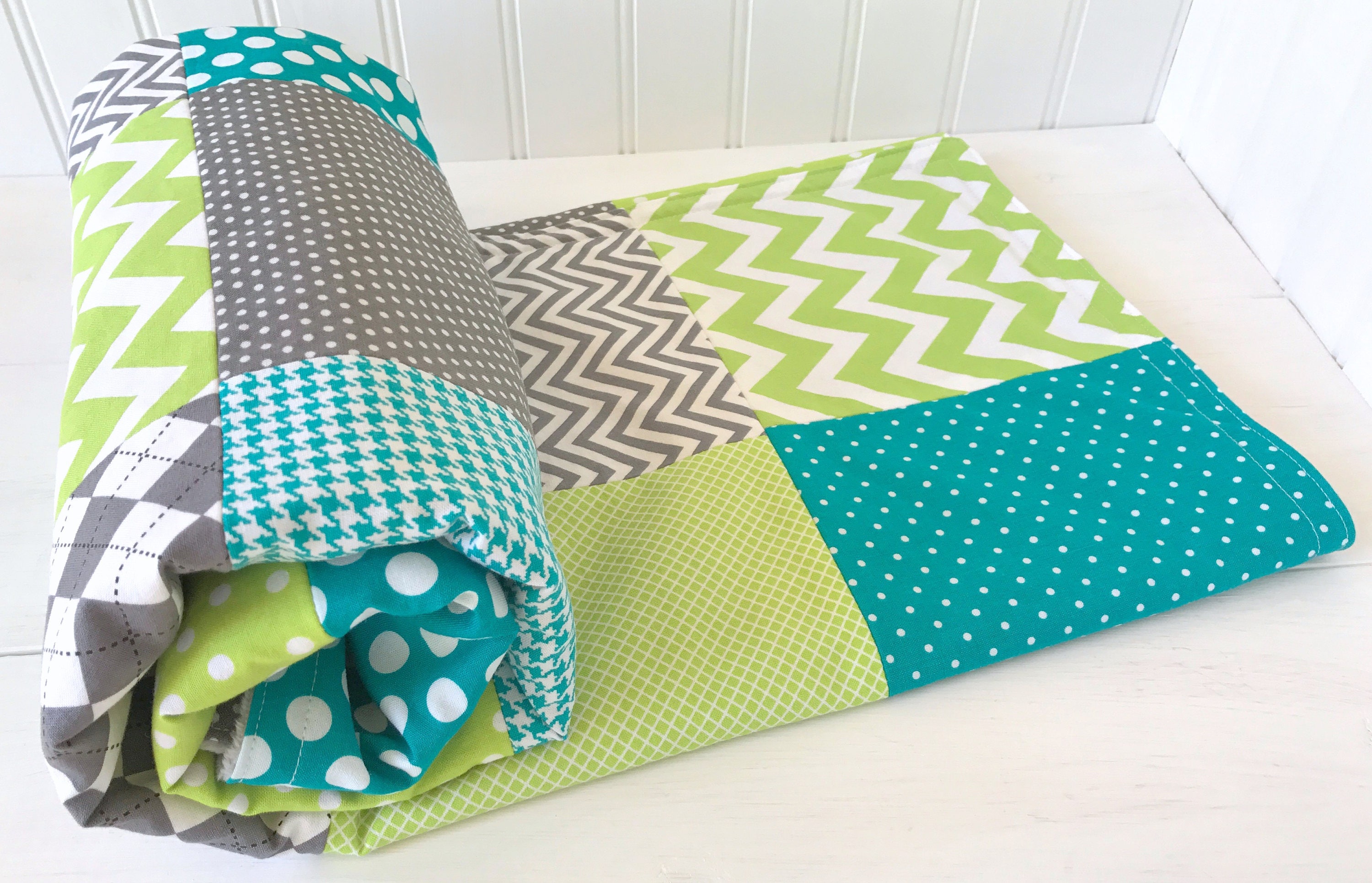 Baby Blanket Nursery Decor Minky Blanket Unisex Crib