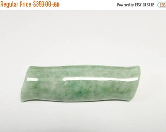 For Sale Vintage Estate Ming's of Honolulu Mid Century 14K Carved Bamboo Jade Brooch