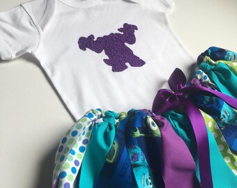 Monsters Inc Tutu - Sulley Tutu - Monsters Shirt - Monsters Inc Outfit - Monsters Inc Party - Monster Inc Party - Monster Inc Birthday
