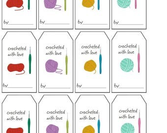 Crochet gift tags | Etsy