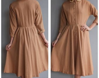 25% Off Sale // 1950s Dress // Jonathan Logan Wool Dress // vintage 50s dress