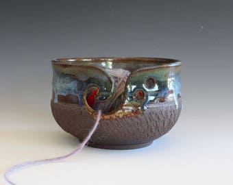 Knitting Bowl, Yarn Bowl, handmade stoneware pottery,handmade ceramic yarn bowl, READY TO SHIP