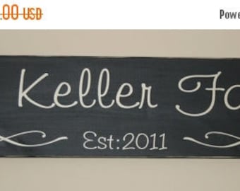 Hand painted Personalized Family Established Wood Sign- Vinyl Lettering wall words graphics Home decor itswritteninvinyl