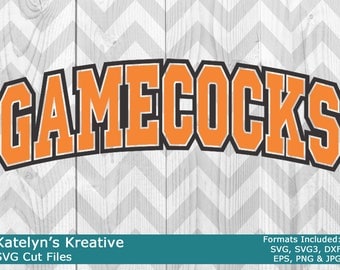 Gamecocks Arched SVG Files