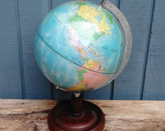 Vintage Globe - World Globe - Office Decor