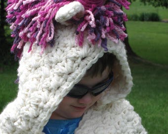Hooded Unicorn Blanket