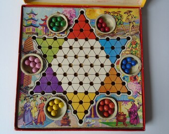 Vintage Chinese Checkers Game