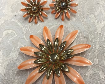Vintage Sarah Coventry Brooch and Earrings