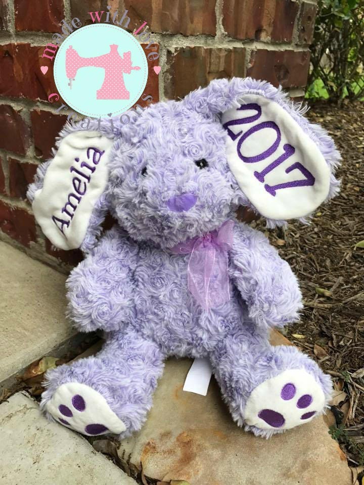 stuffed bunny personalized