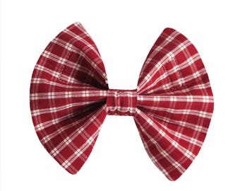 Red Plaid - Repurposed Mens Shirt