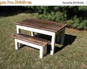 sale primitive distressed dark walnut stained antique country white farmhouse farm kitchen table wtwo - Primitive Kitchen Tables sale primitive distressed dark walnut stained antique country white farmhouse farm kitchen table wtwo - Primitive Kitchen Tables
