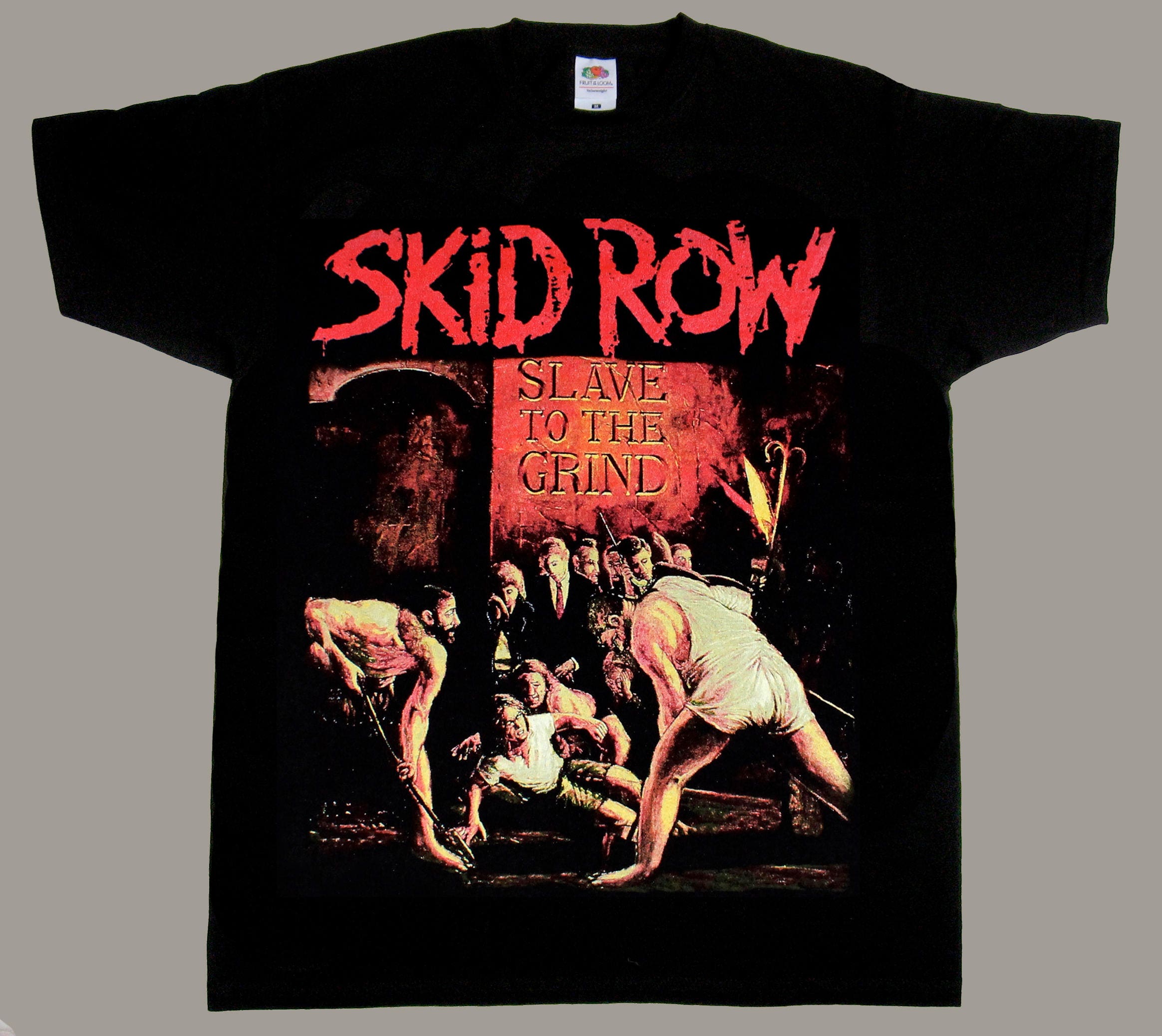 skid row slave to the grind t shirt