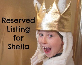 Reserved Listing for Shelia / Where the Wild Things Are inspired boys costume sizes,4-5, 6-8 ,10-12