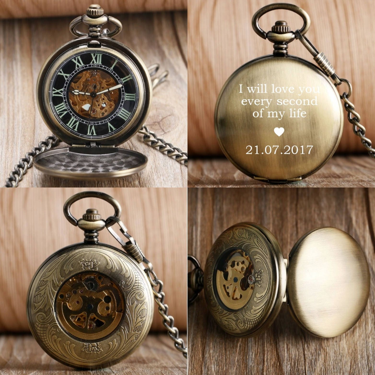 Engraved Pocket Watch Groomsmen Groomsmen T Groomsmen 5020