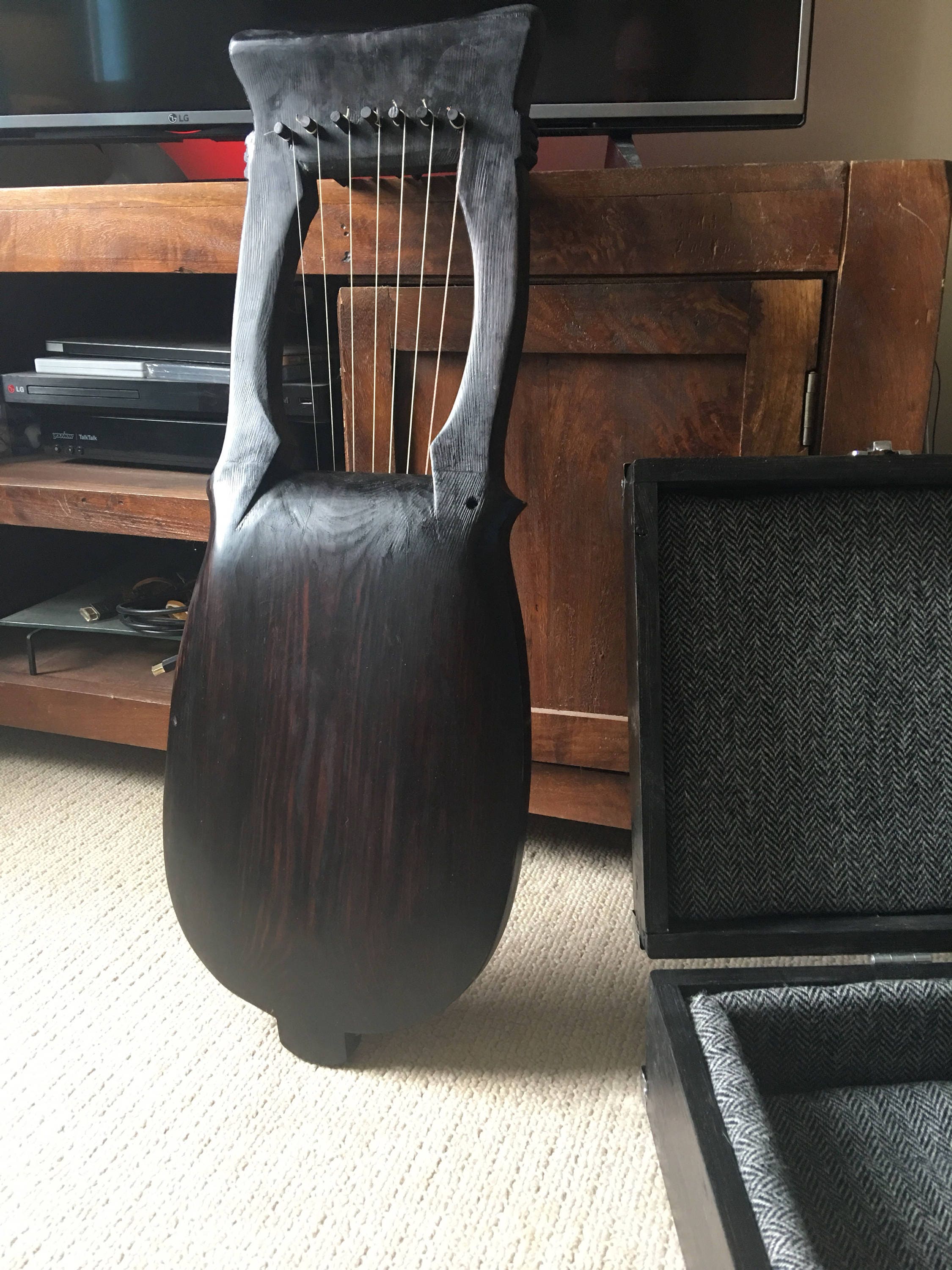 Kravik lyre 7 string Viking Lyre made of Spruce with hard case