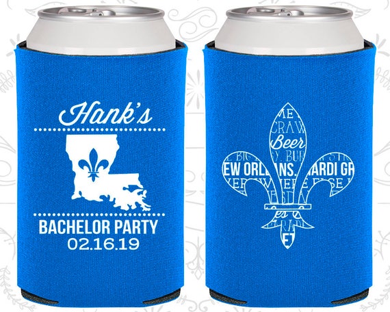Mardi Gras Bachelor Party, Bachelor Party Can Coolers, New Orleans Bachelor Party, Nola Bachelor Party, Stag Party (40074) Il_570xn