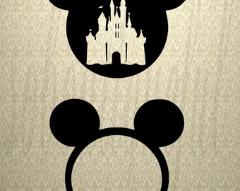 Mickey Mouse SVG, Mickey Mouse Head SVG, Mickey Mouse Ears SVG, Disney Svg, Silhouette, Cricut, Cut FIles