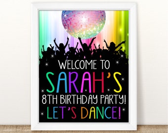 Disco party signs | Etsy