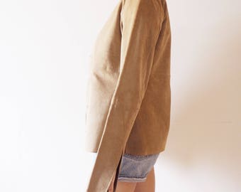 45% DE RABAIS ***Vintage Calvin Klein leather/suede veste/jacket -90's
