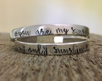 You Are My Sunshine My Only Sunshine Bracelets, Mom and Me Bracelets, Sunshine Bracelets, This is Us Bracelets