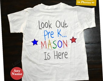 pre k shirt for boy