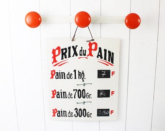 French coat racks orange and white - Rustic coat hanger wall hooks, entryway coat hooks, decorative hooks, hat rack, wall coat rack, D611