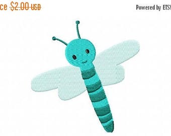50% OFF - 4X4 Dragonfly Machine Embroidery Design Multiple Formats Available - Instant Download