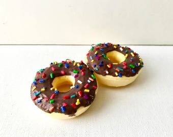 Chocolate Donut Squishy Kawaii squishy Slow Rising squishy food phone charm keychain