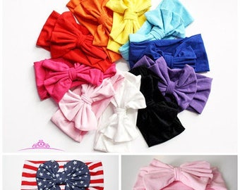 toddler headband - Baby headband - Baby Girl headband - baby headwrap - Baby Turban - Messy Bow Headband - baby girl gift