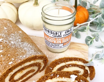 Pumpkin Roll | Soy Candle, Fall Scents, Pumpkin Spice, Mason Jar, Fall Candles, Pumpkin Candle, Baked Scents, Pumpkin, Home Decor, Autumn