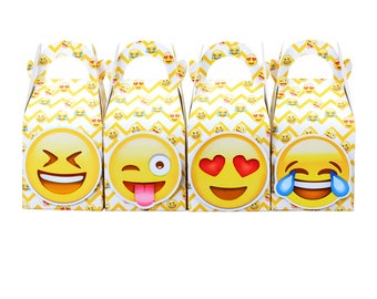 Emoji Favor Box Candy Box Gift Box Cupcake Box Boy Kids Birthday Party Supplies Decoration Event Party Supplies
