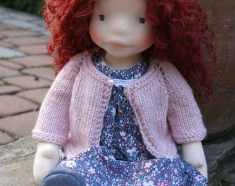 Rosalie 17inch waldorf inspired doll, waldorf doll ,steiner doll, handmade doll