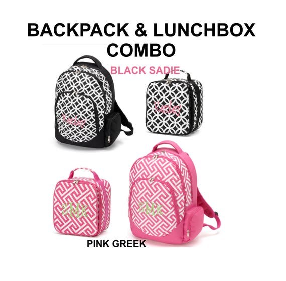 SALE Personalized Backpack And Lunch Box Combo, Back To School Is Here, Kids Backpack Lunch Box Combo With FREE Personalization.
