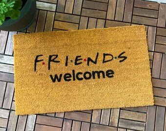 Friends TV Show Gifts, Welcome Mat, Unique Gifts, custom doormat, Housewarming gift, Wedding gift, Friends Theme, Gift for Friends