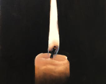 Candle Painting Candle Art Candle Print Candles Art Print