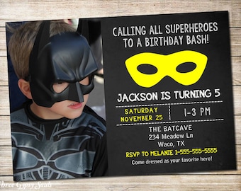 Superhero Invitation Superhero Birthday Invitation Superhero Party Invitation Superhero Birthday Party Invitation