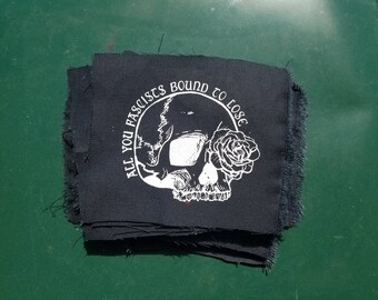 All You Fascists Bound to Lose Screened Punk Patch